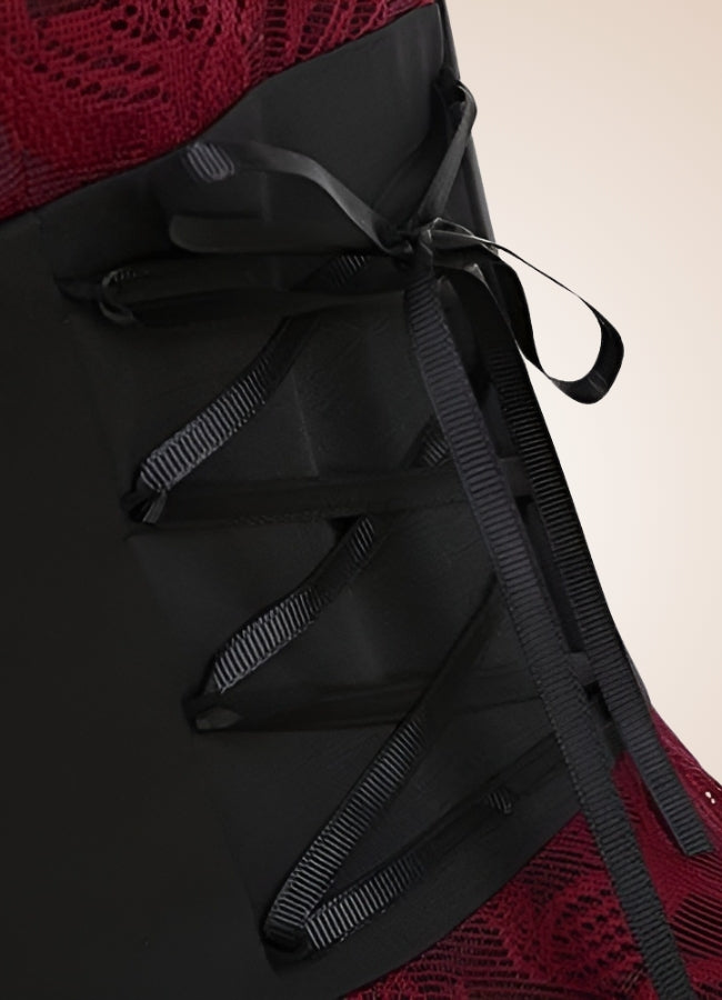 Steampunk Floral Lace Dress UK