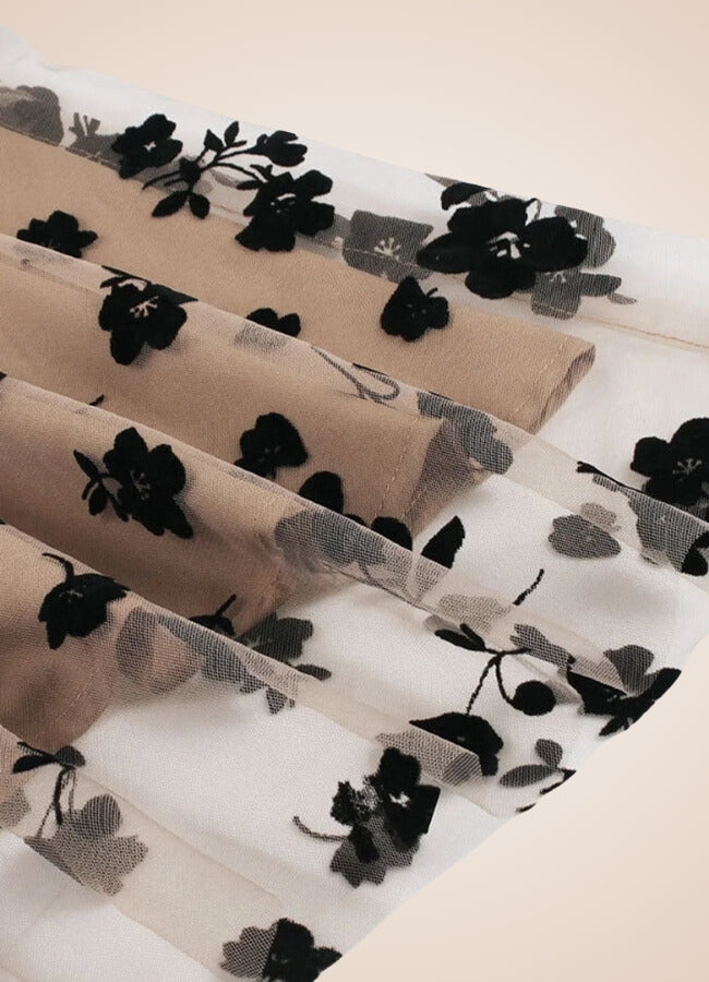 Steampunk Floral Mesh Dress UK