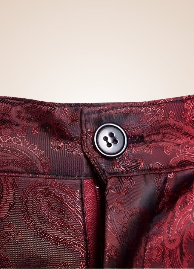 Steampunk Floral Pattern Pants UK