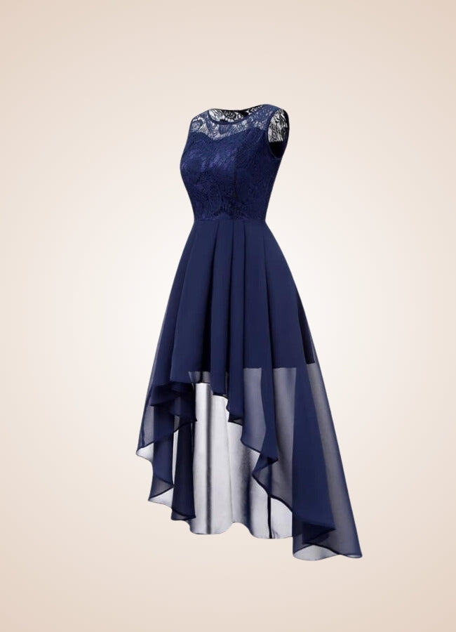 Steampunk Flower Hollow Lace Dress UK