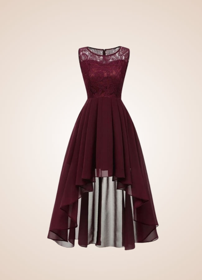 Steampunk Flower Hollow Lace Dress UK