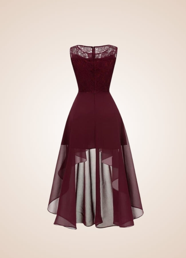 Steampunk Flower Hollow Lace Dress UK