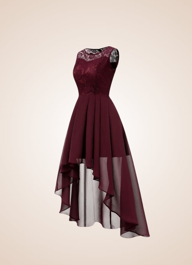 Steampunk Flower Hollow Lace Dress UK