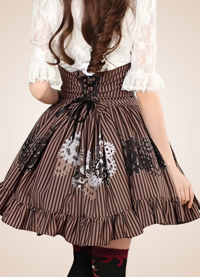 Steampunk Gear Pattern Skirt UK