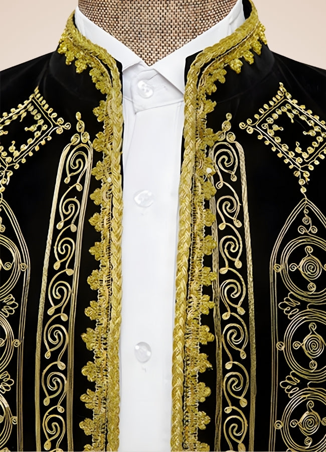 Steampunk Gold Embroidery Jacket UK