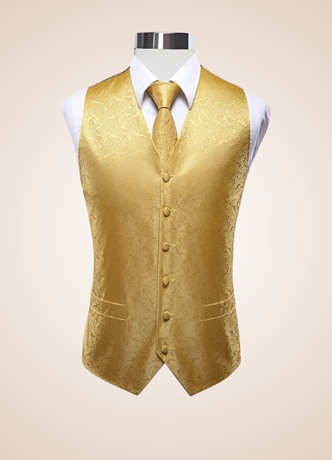 Steampunk Gold Suit Vest UK