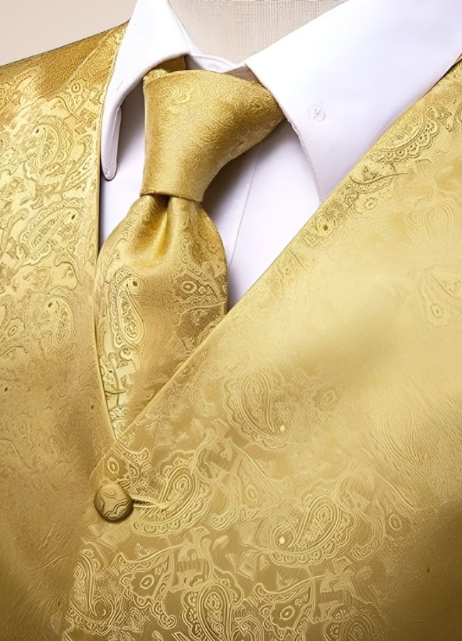 Steampunk Gold Suit Vest UK