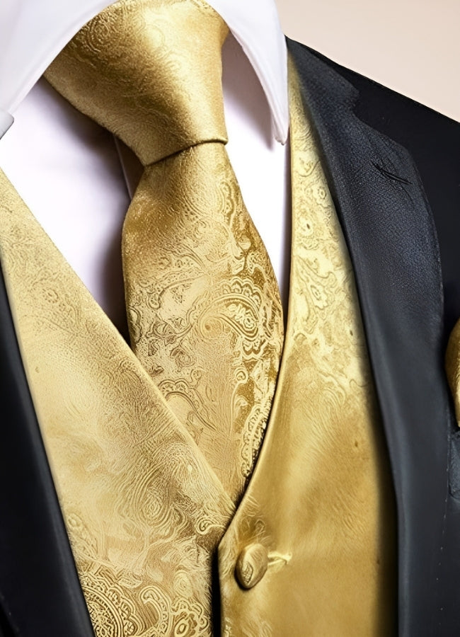 Steampunk Gold Suit Vest UK