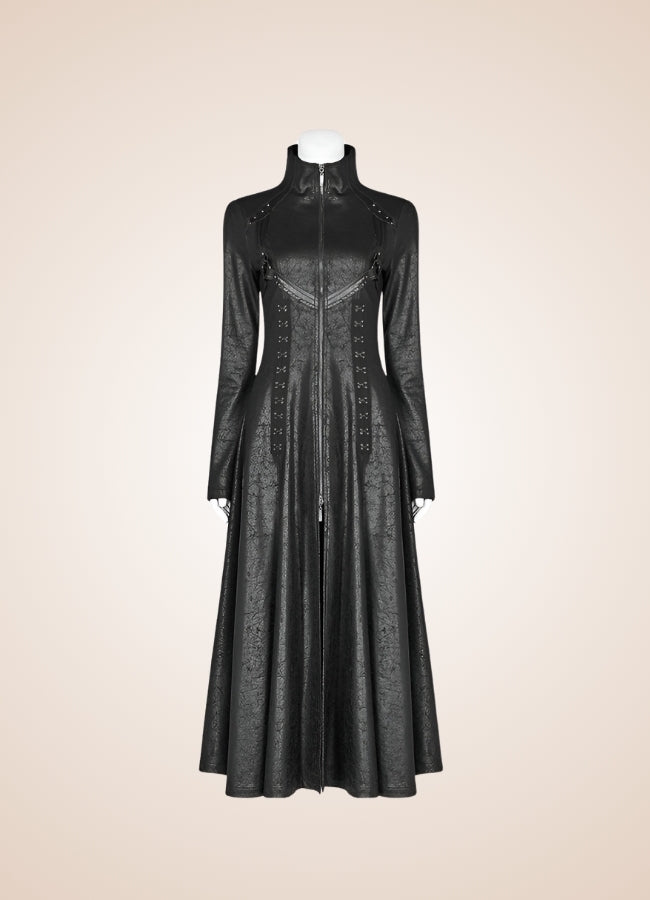 Steampunk Gothic High Collar Coat UK