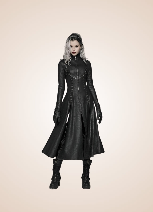Steampunk Gothic High Collar Coat UK