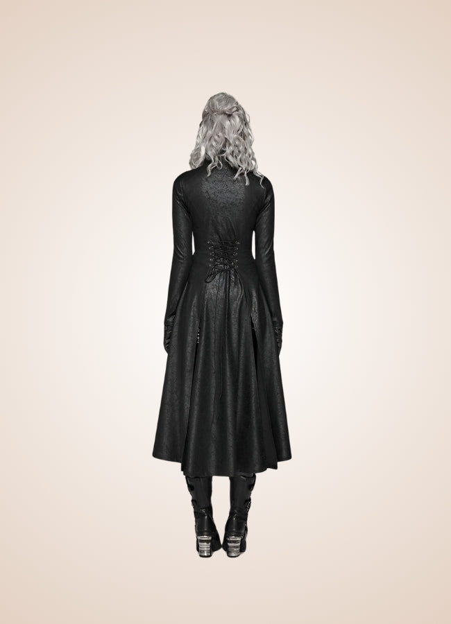 Steampunk Gothic High Collar Coat UK