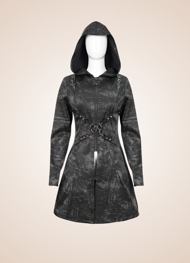 Steampunk Gothic Hooded Jacket UK