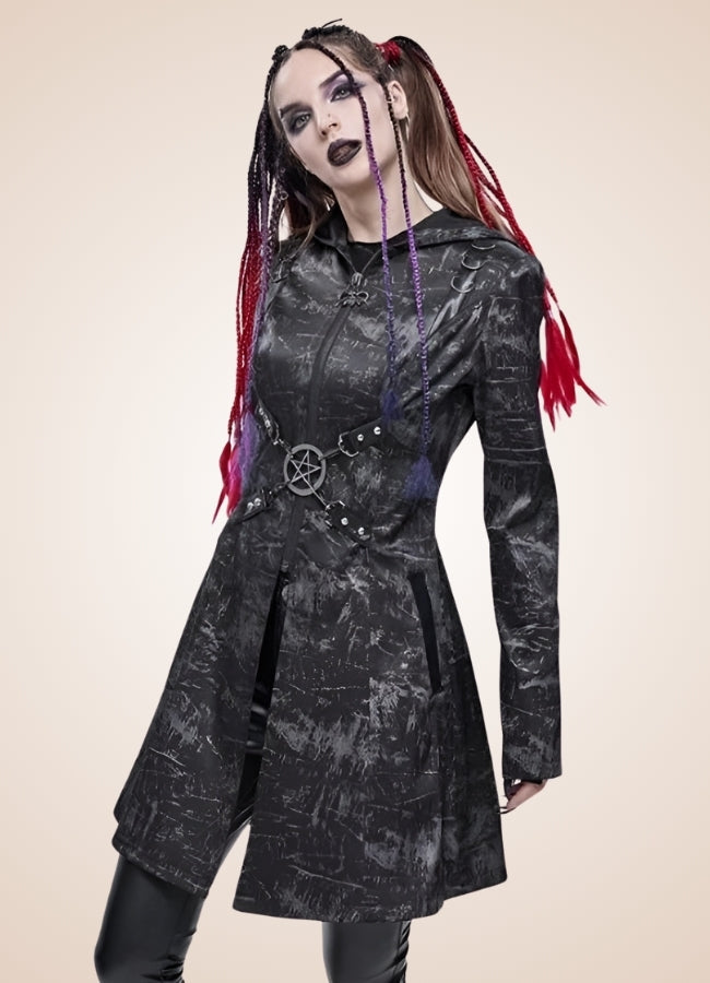 Steampunk Gothic Hooded Jacket UK