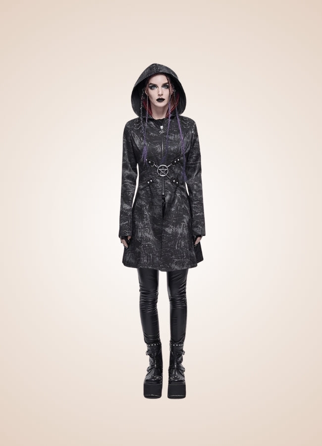 Steampunk Gothic Hooded Jacket UK