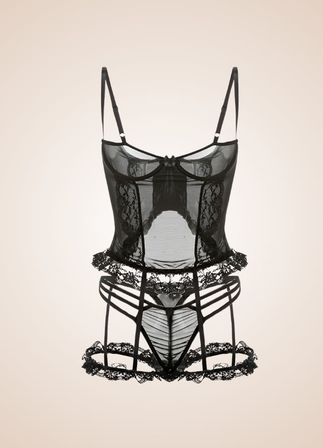Steampunk Gothic Lace Up Corset UK