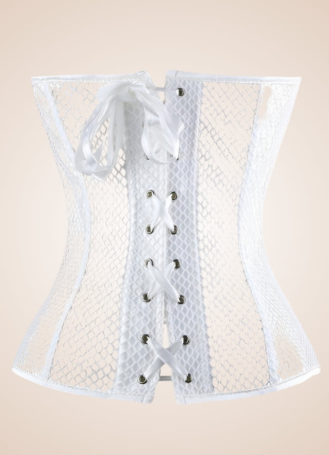 Steampunk Gothic Mesh Corset UK