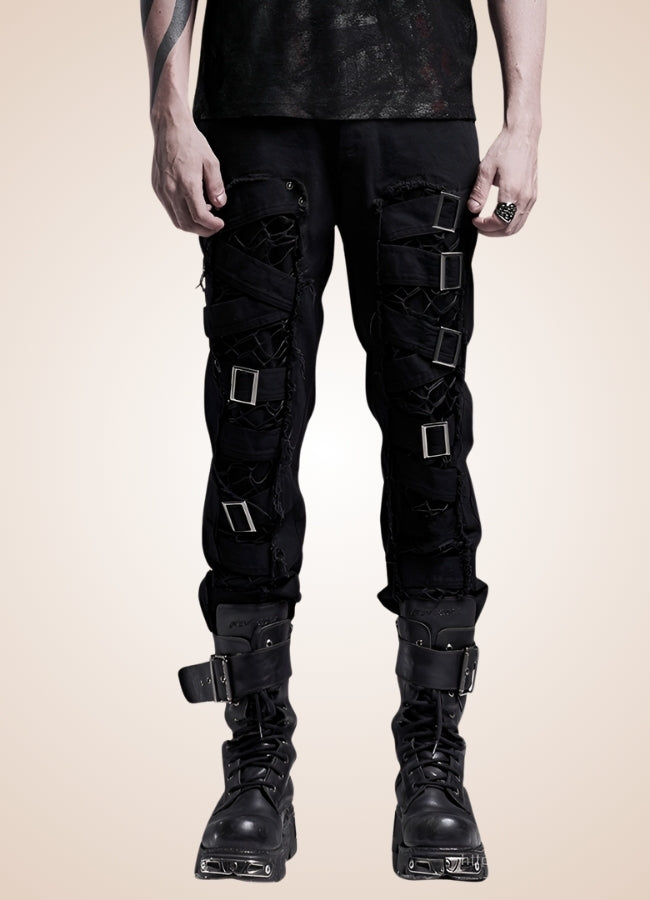 Steampunk Gothic Slim Fit Pants UK