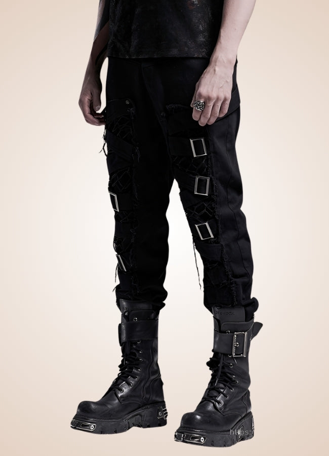 Steampunk Gothic Slim Fit Pants UK