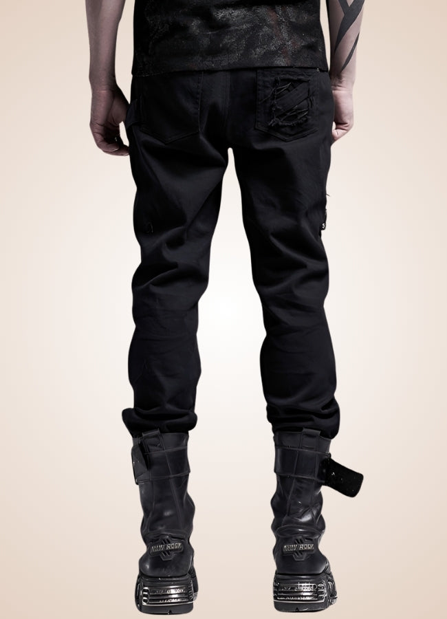 Steampunk Gothic Slim Fit Pants UK