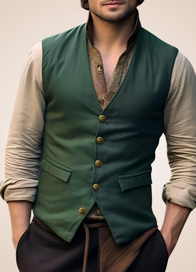 Steampunk Green Suit Vest UK