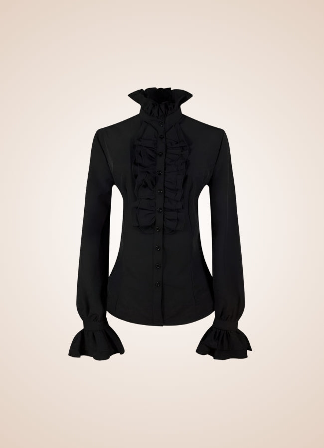 Steampunk High Collar Shirt UK