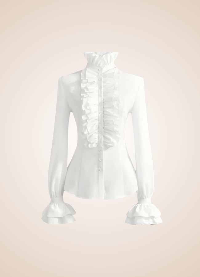 Steampunk High Collar Shirt UK