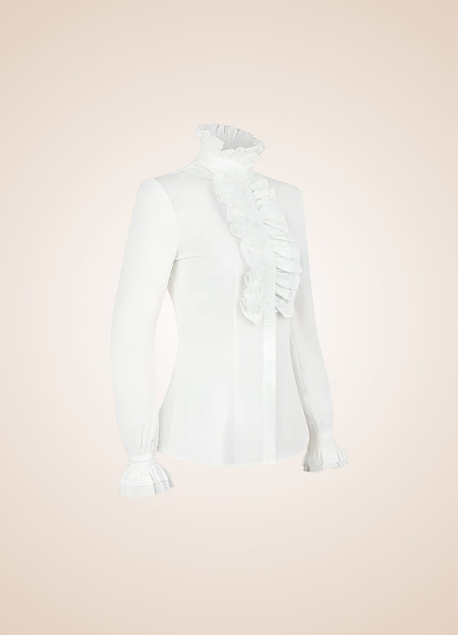 Steampunk High Collar Shirt UK