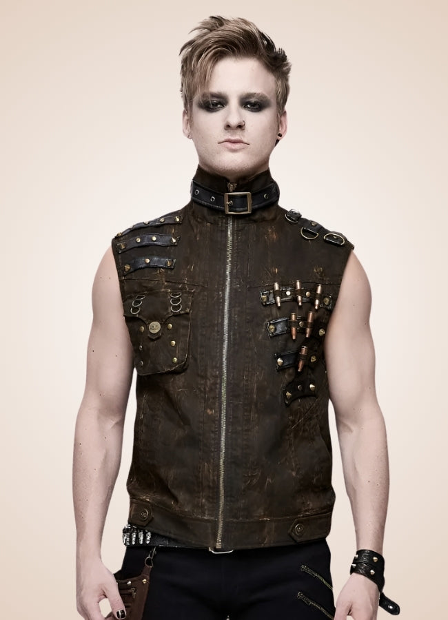 Steampunk High Neck Vest UK