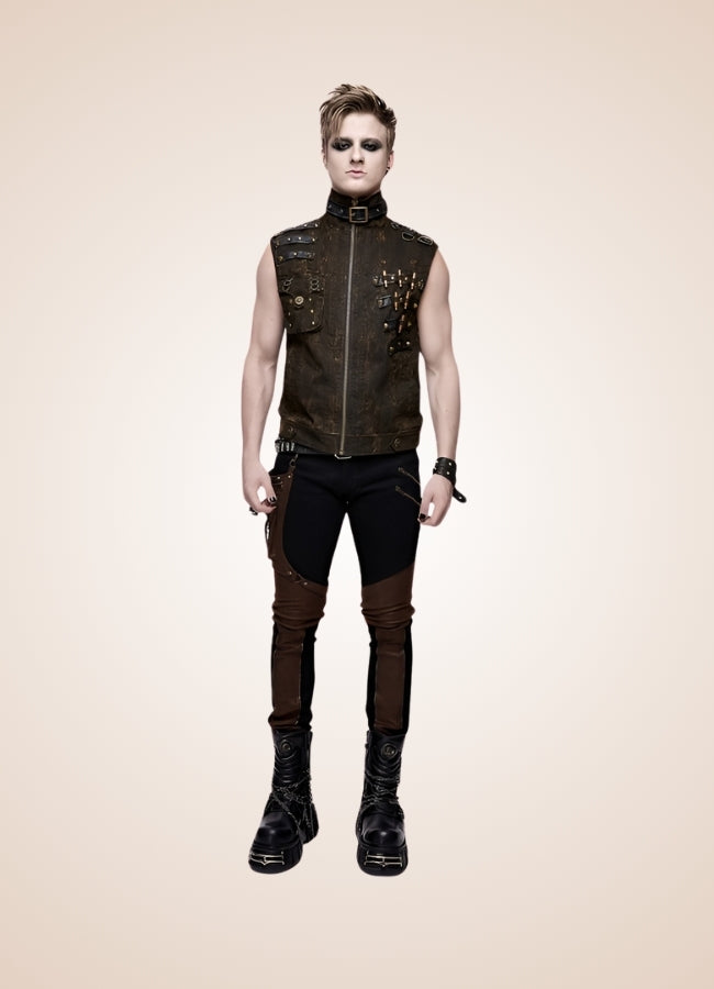 Steampunk High Neck Vest UK