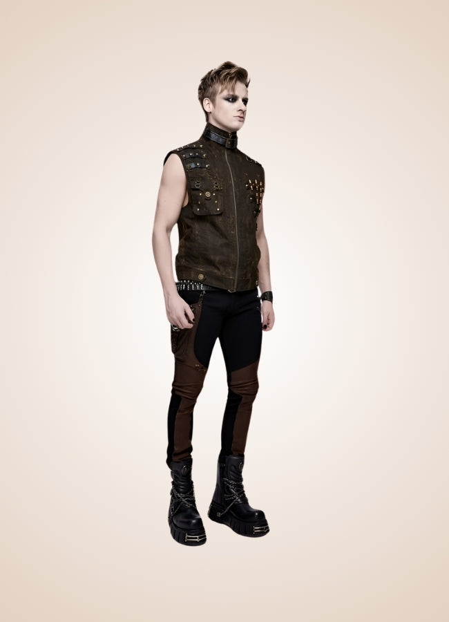 Steampunk High Neck Vest UK