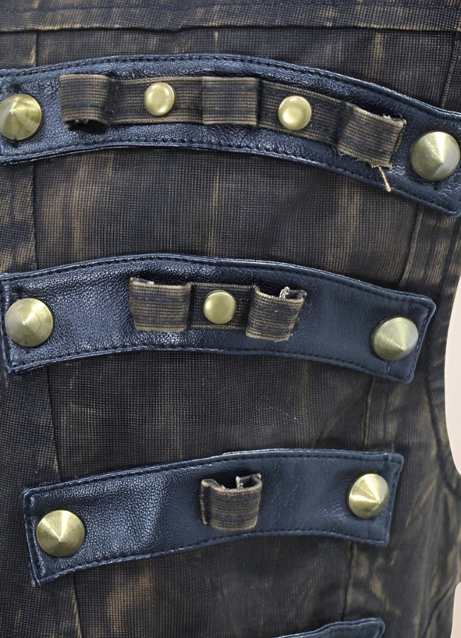 Steampunk High Neck Vest UK
