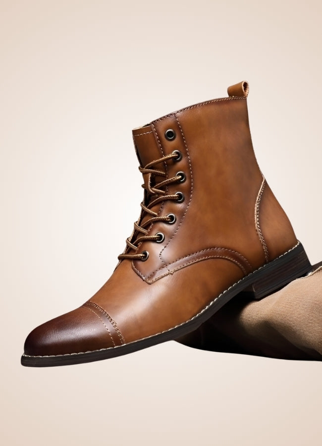 Steampunk High Top Leather Boots UK