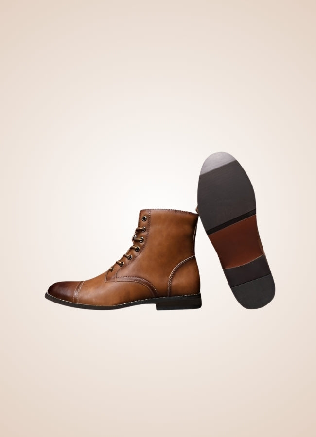 Steampunk High Top Leather Boots UK