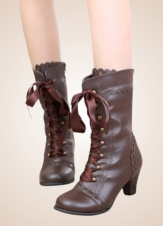 Steampunk Japanese Style Boots UK