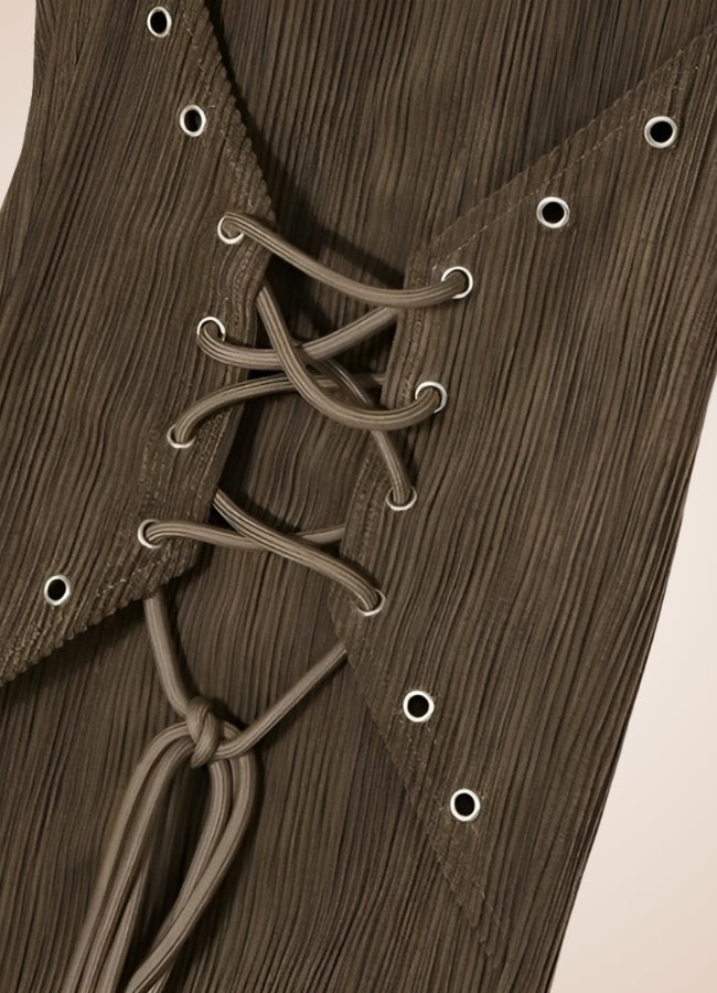 Steampunk Lace Up Pants UK