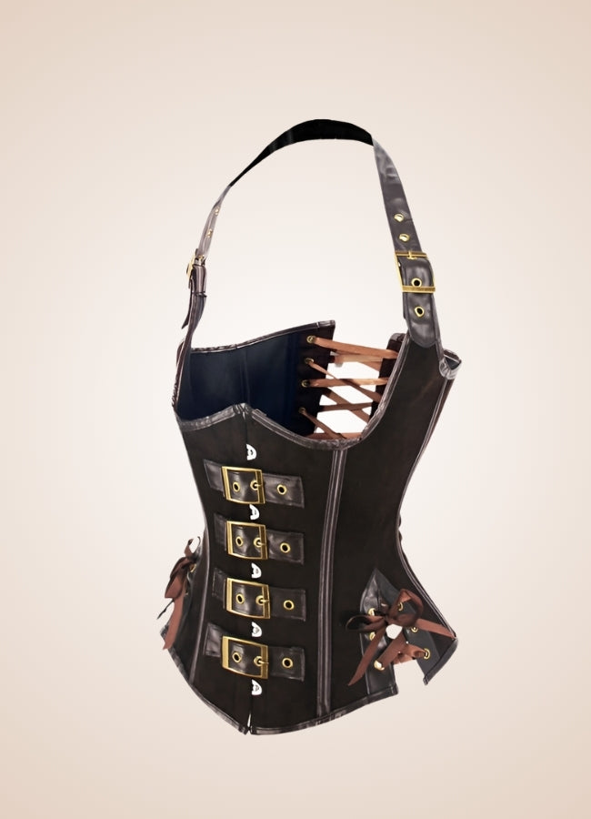 Steampunk Leather Corset UK