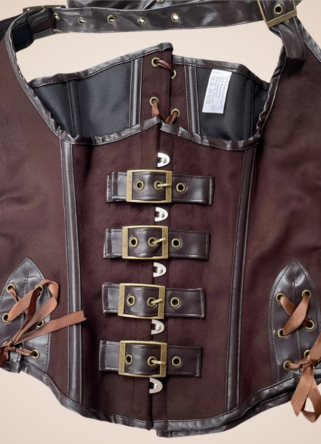 Steampunk Leather Corset UK