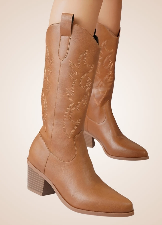 Steampunk Leather Cowboy Boots UK