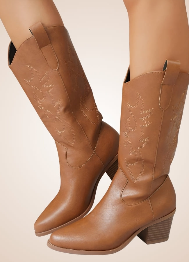 Steampunk Leather Cowboy Boots UK