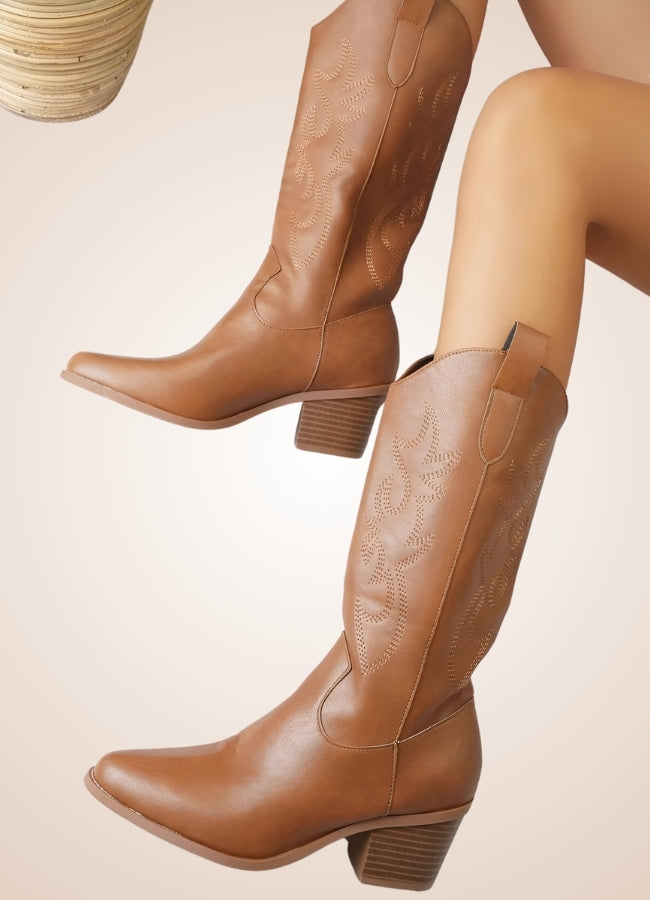 Steampunk Leather Cowboy Boots UK