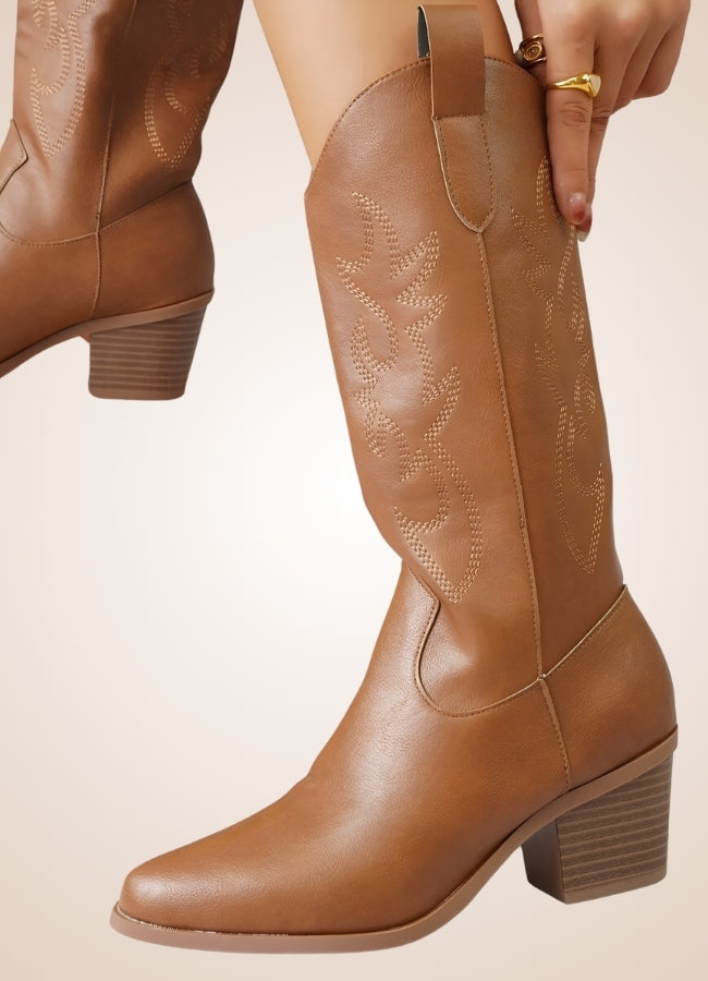 Steampunk Leather Cowboy Boots UK