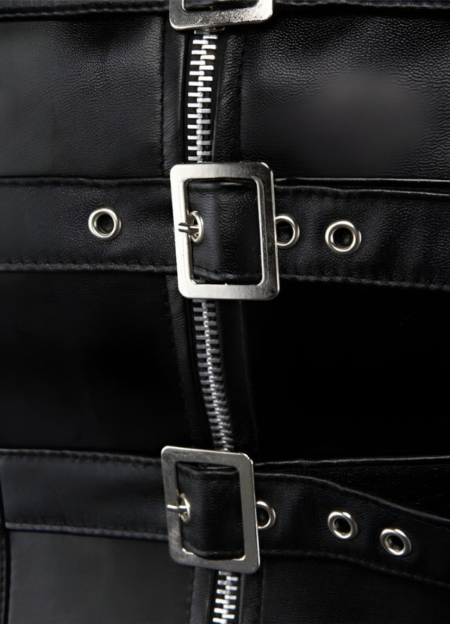 Steampunk Leather Overbust Dress UK