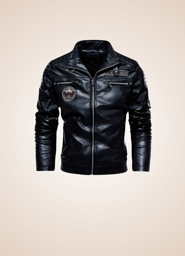 Steampunk Leather Winter Jacket UK