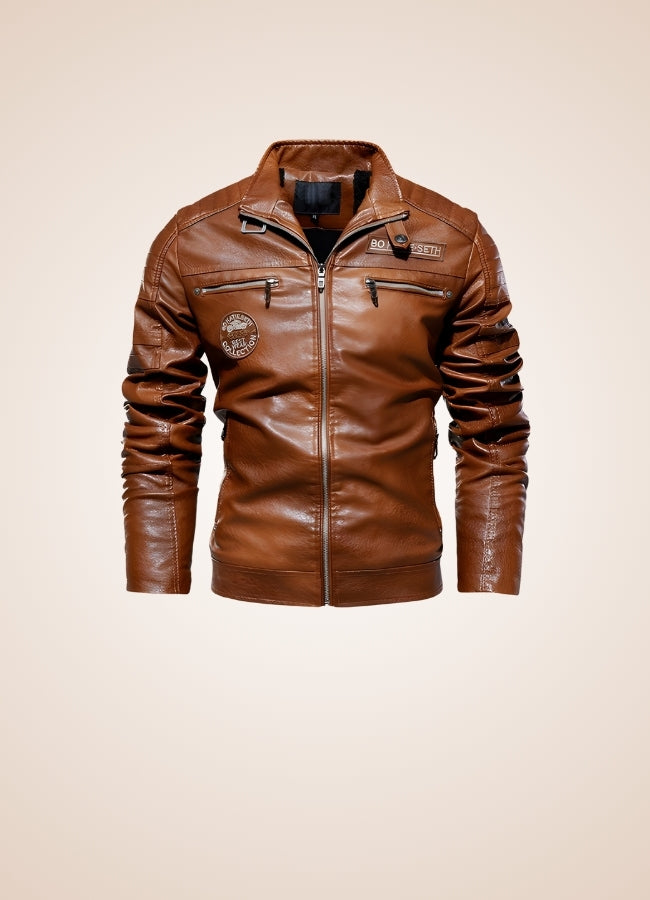 Steampunk Leather Winter Jacket UK