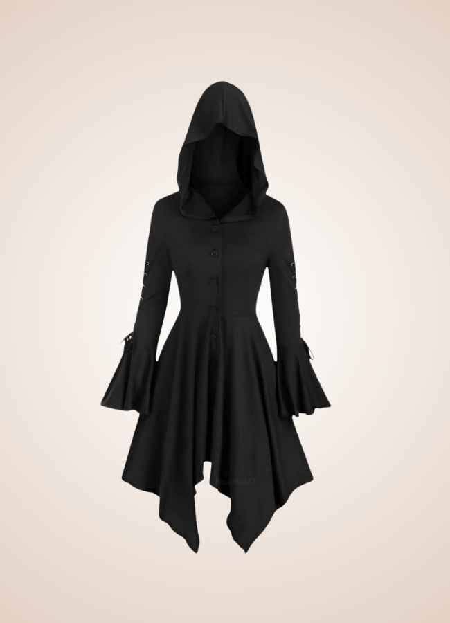 Steampunk Medieval Hooded Dress UK