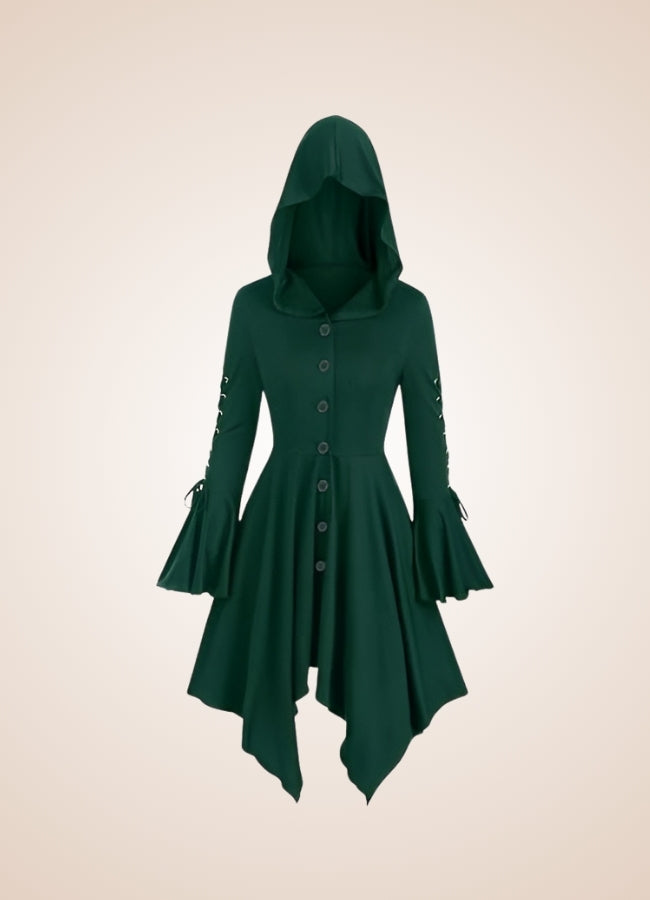 Steampunk Medieval Hooded Dress UK