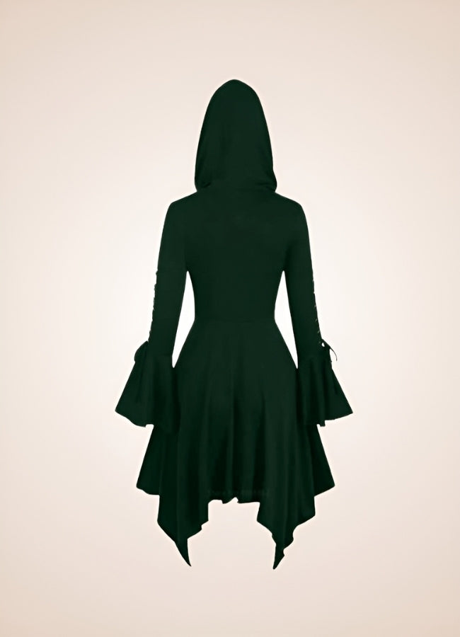 Steampunk Medieval Hooded Dress UK