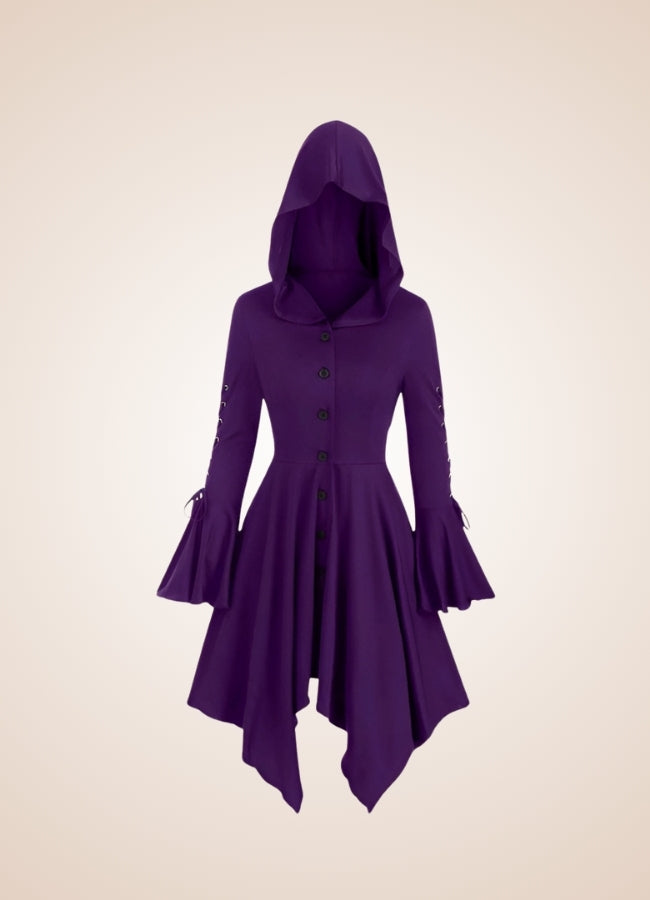 Steampunk Medieval Hooded Dress UK