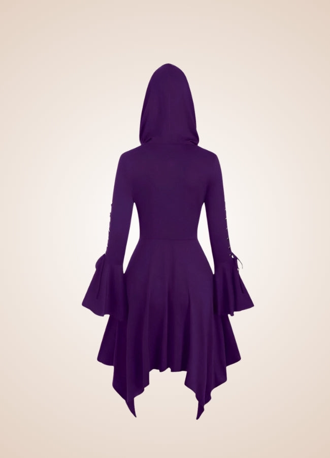 Steampunk Medieval Hooded Dress UK
