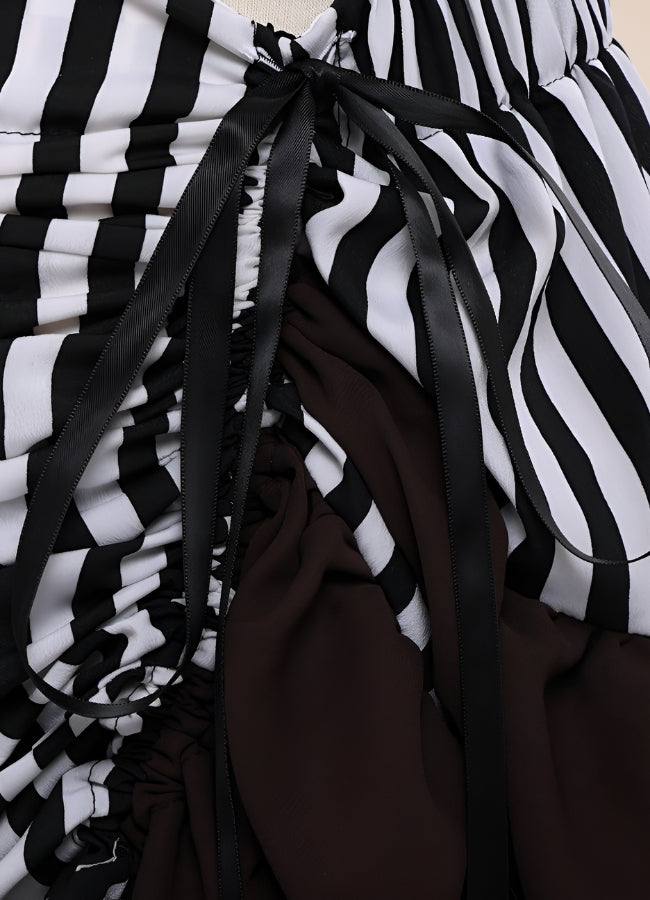 Steampunk Medieval Stripped Skirt UK